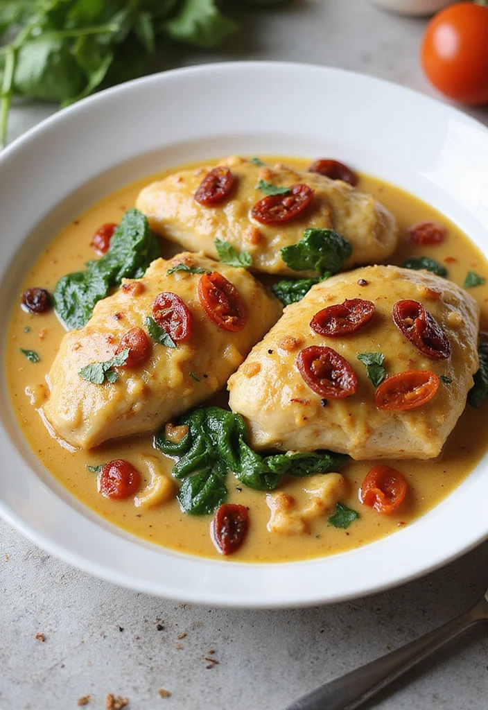 12 Low Carb Dinner Recipes for Everyday Eating - 9. Creamy Tuscan Chicken