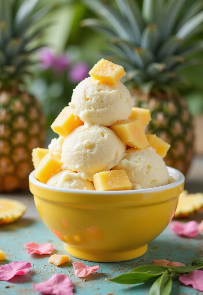 12 Pineapple Dessert Recipes with Fresh Tropical Flavor - 12. Pineapple Gelato