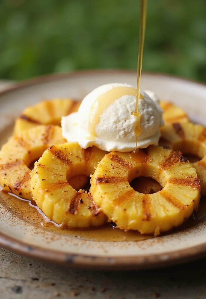 12 Pineapple Dessert Recipes with Fresh Tropical Flavor - 4. Grilled Pineapple with Honey and Cinnamon