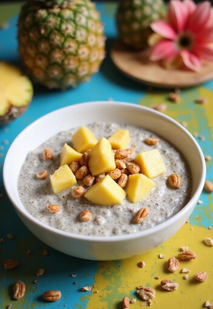 12 Pineapple Dessert Recipes with Fresh Tropical Flavor - 9. Pineapple Chia Seed Pudding