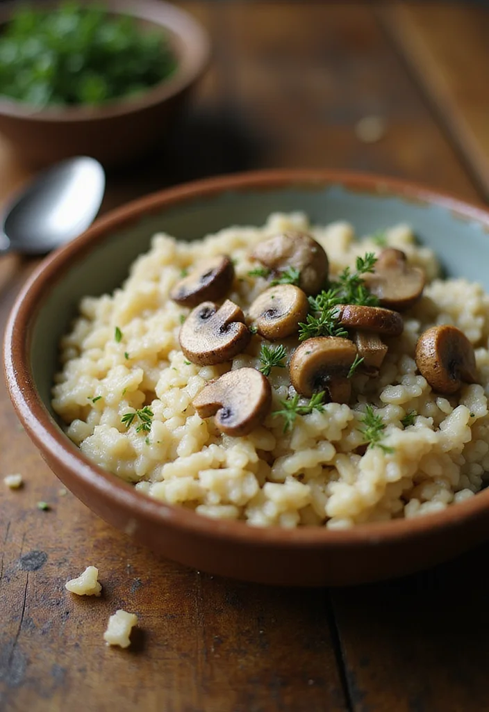 12 Rice Dinner Recipes for Simple Comforting Meals - 1. One-Pot Creamy Mushroom Risotto
