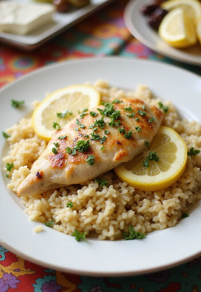 12 Rice Dinner Recipes for Simple Comforting Meals - 10. Greek Lemon Chicken and Rice
