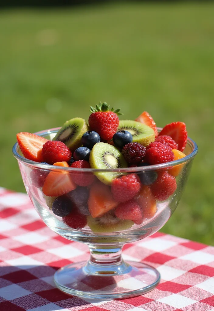 12 Summer Dessert Recipes Light and Refreshing - 10. Berry and Kiwi Fruit Salad