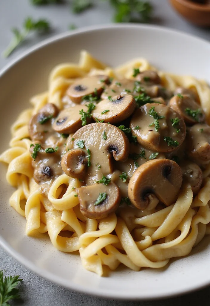 12 Tofu Dinner Recipes for Easy Flavorful Meals - 4. Creamy Tofu Mushroom Stroganoff