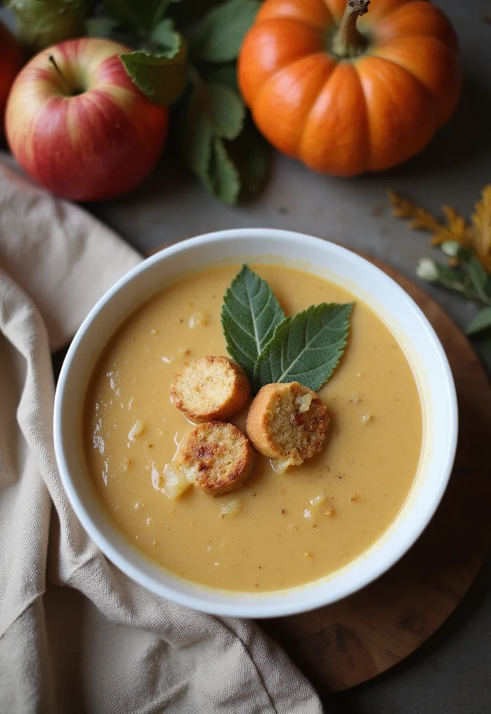 12 Vegan Fall Recipes with Warm Seasonal Flavor - 7. Apple and Celery Root Soup