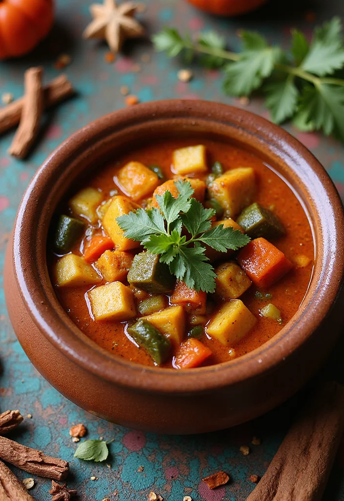 12 Vegan Fall Recipes with Warm Seasonal Flavor - 9. Moroccan Spiced Vegetable Stew