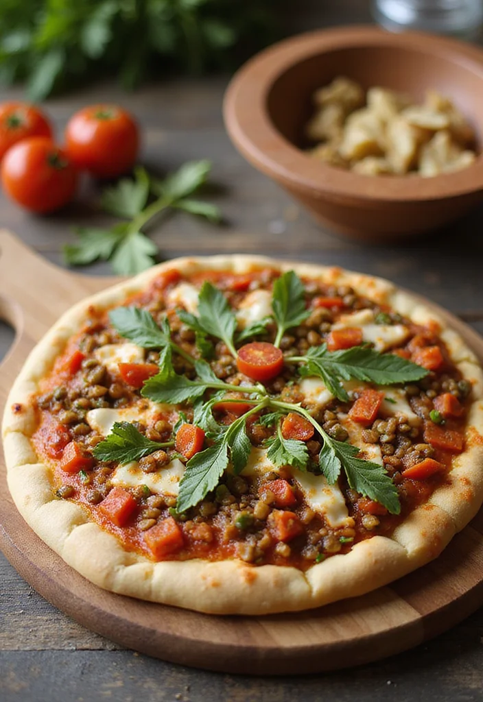 12 Vegan Lentil Recipes for Budget Friendly Protein - 12. Lentil Pizza Topping