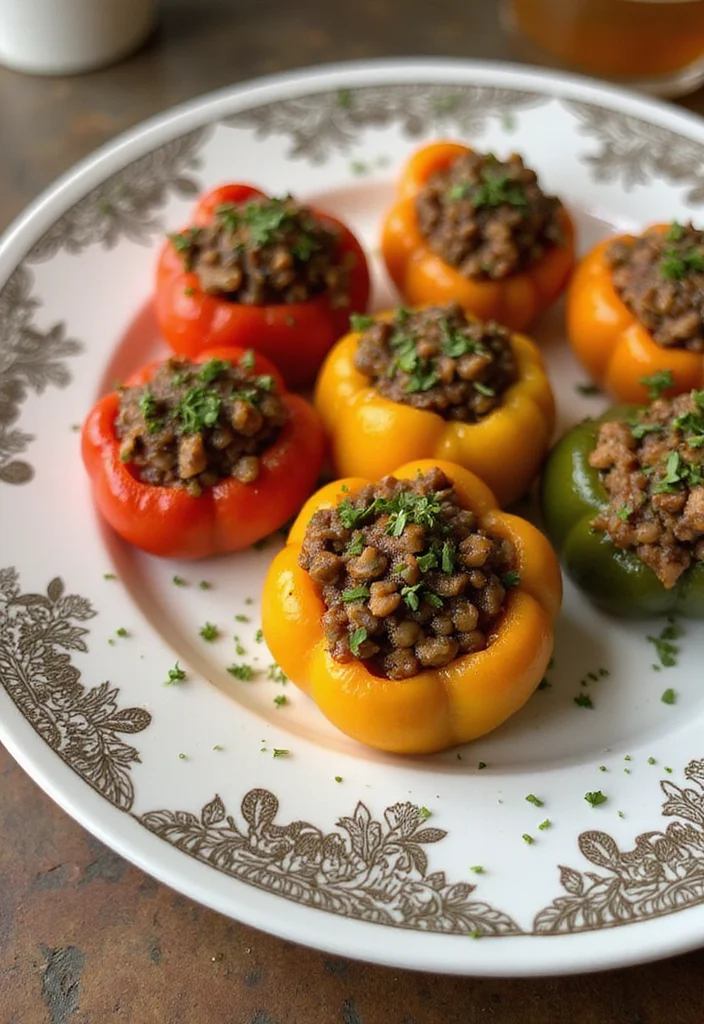 12 Vegan Lentil Recipes for Budget Friendly Protein - 8. Lentil Stuffed Peppers