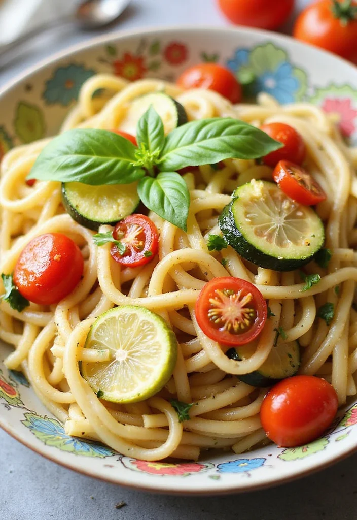 12 Vegan Vegetable Recipes for Fresh Weeknight Meals - 2. Lemon Garlic Veggie Pasta
