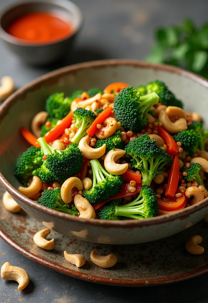 12 Vegan Vegetable Recipes for Fresh Weeknight Meals - 6. Broccoli and Cashew Stir-Fry