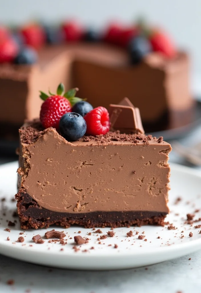 12 Yummy Dessert Recipes Anyone Can Make Fast - 1. No-Bake Chocolate Cheesecake